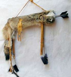 Native American Coyote Quiver & Arrows  