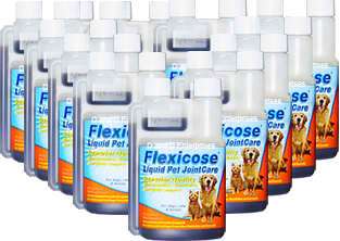 For large dogs or multi pet owners, this full case of Flexicose Liquid 