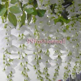 1pc 80cm/31 Artificial Silk Wisteria Bush Flower Ornament Plant 