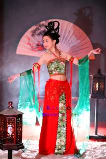 Custom made Chinese brocade with chiffon Hanfu Dress  