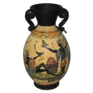 Greek Vase   Ceramic   15   Beige   1 pc  Kitchen 