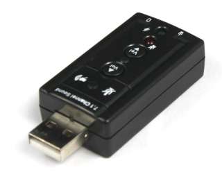 USB External 7.1 Channel Audio Sound Card Adapter PC