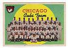 CHICAGO CUBS TEAM CARD 1959 Topps Baseball # 304 clean