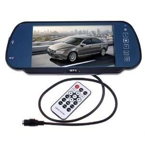   MP5 Color TFT LCD Car Rearview Mirror Monitor Remote