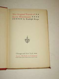 Rudolph Raspe Original Travels BARON MUNCHAUSEN Rand HC  