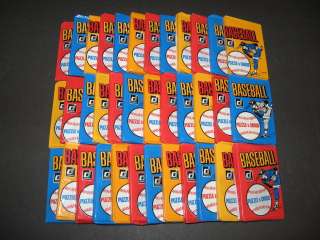 Lot of (36) 1984 Donruss Baseball Wax Packs (Fun Bag)  