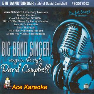 Pocket Songs Karaoke PSCDG 6092   Big Band Singer CDG  