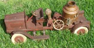   Motor Driven Rarest Toy Fire Engine Windup Steam Pumper Rare Truck BIG