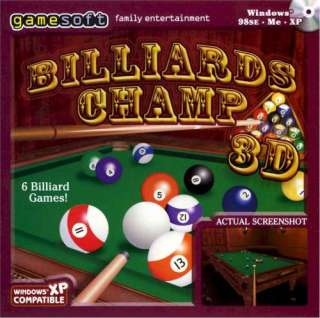 Brand New PC Video Game BILLARDS CHAMP 3D  