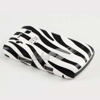 Zebra Black White Hard Cover Case For Blackberry Bold 9700  