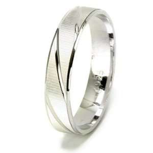   Spiral Diamond Cut 925 Sterling Silver Wedding Band Ring , 10 Jewelry