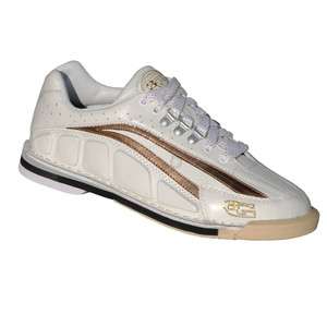 3G Women Tour Ultra Kangaroo Leather White & Gold Bowling Shoes  