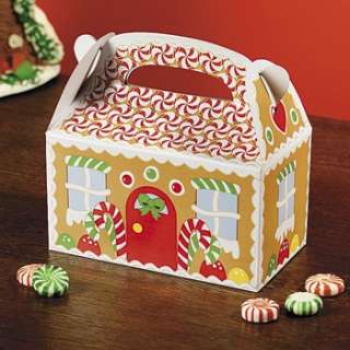 12 lot Christmas Gingerbread House Treat Boxes  