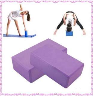   Yoga Block Foaming Foam Brick Home Exercise Fitness Tool Purple  