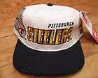 VTG PITTSBURGH STEELERS Shadow SNAPBACK HAT by SPORTS S