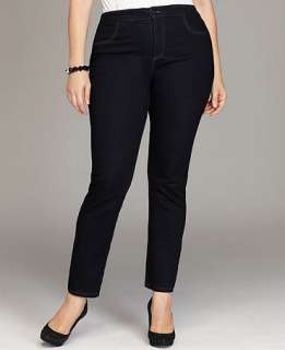 Style&co. Plus Size Jeans, Natural Fit Straight Leg Rinse Wash   Plus 