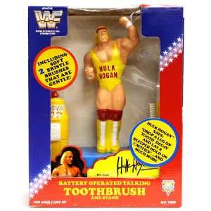   Hulk Hogan Battery Operated Talking Toothbrush and Stand (1991