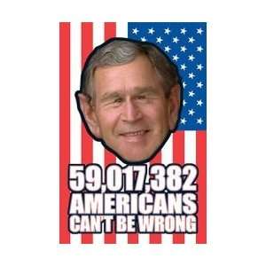  Male Personality Posters George Bush   USA Flag   91x61cm 