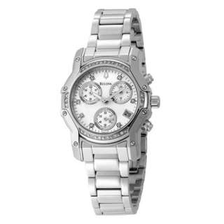 Bulova 96R138 watch designed for Ladies having Silver and white dial 