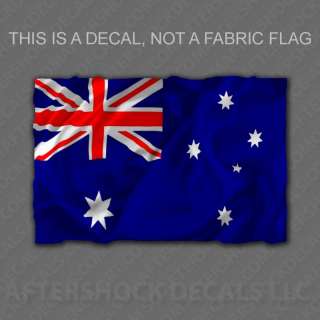 Australia Flag Decal Aussie Bumper Sticker  