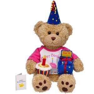  Build A Bear Workshop Happy Birthday Curly Teddy (pink 
