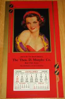  pin up calendar is in very fine condition with minor edge and corner 