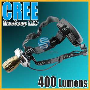   Focus 400lm CREE LED Headlamp Torch Light for Camping& Hiking  