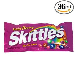 Skittles Bite Size Candies, Wild Berry, 2.17 Ounce Packages (Pack of 