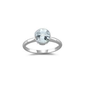  1.14 Cts Sky Blue Topaz Solitaire Ring in 18K White Gold 3 