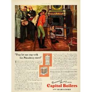 1928 Ad Capitol Boilers Radiator Nurnberg Stove United States Radiator 