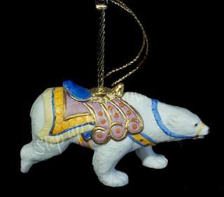 Lenox Carousel Horse Christmas Ornament POLAR BEAR 1989  