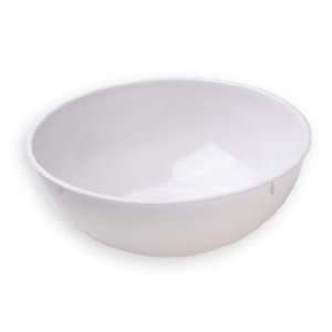 White Plastic Serving Bowl, 2 Gallon 