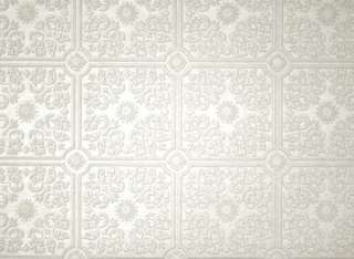 WALLPAPER SAMPLE Tin Ceiling Motif PAINTABLE  