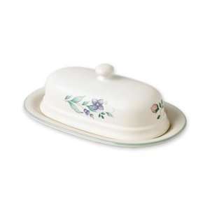  April Covered Butter Dish