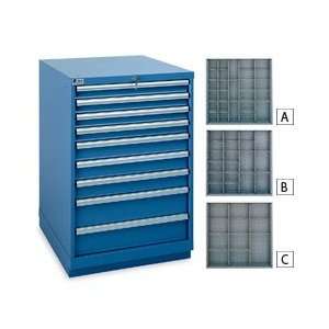 LISTA Standard Width Drawer Cabinets and Dividers   Classic blue 