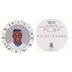  Cadaco All Star Baseball Game Card Disc Sammy Sosa Chicago 
