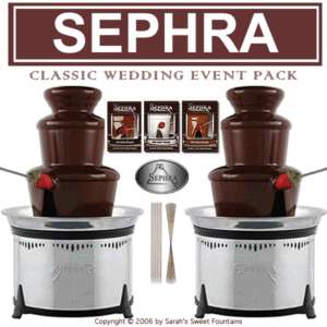 SEPHRA CLASSIC CHOCOLATE FOUNTAIN WEDDING EVENT PACK  