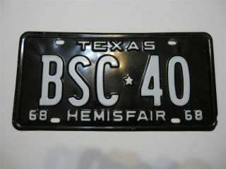   License Plate Hemisfair Vintage Classic Ford Mustang Chevy Dodge GMC