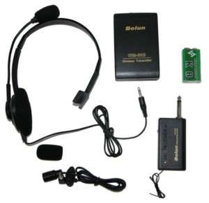 Pro Wireless FM Headset & Clip On Microphone WM 603 NEW  