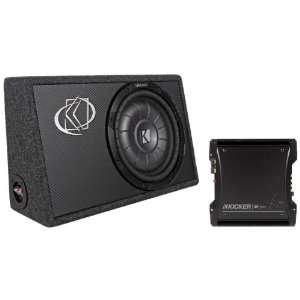   Car Audio Subwoofer with Slim Enclosure Great + Kicker 11ZX4001 ZX