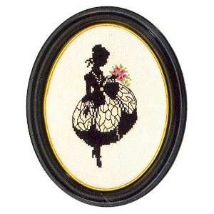  Girl Silhouette   Cross Stitch Kit Arts, Crafts & Sewing