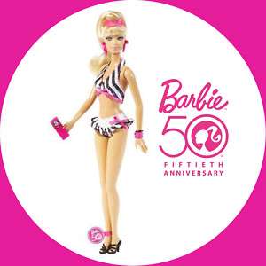 Collector Barbie Then Now 50 Anniversary Swim Doll 1959  