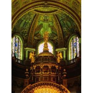 The Apse of St. Pauls Cathedral with Mosaic Ceiling, London, England 
