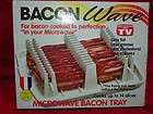 NEW BACON WAVE FOR BACON COOKED TO PERFECTION   IN YOUR MICROWAVE 