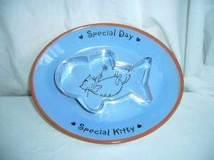 Cat Saucer & Fish Shaped Cookie Cutter Mold (NEW)  