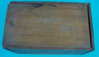 Antique KINGSFORD CORN STARCH Wood Box+Sliding Lid Set  