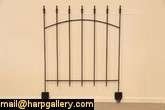Movable 34 Vintage Wrought Iron Fence  