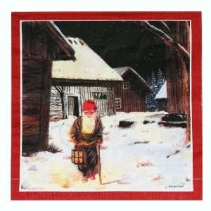  Swedish Christmas Napkins   Tomte/Lantern Kitchen 