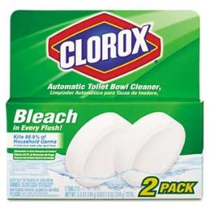 Clorox 00946   Toilet Bowl Cleaner w/Bleach, 3.5 oz Tablet, 2/Pack 