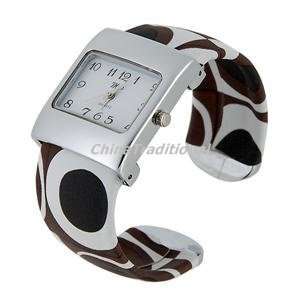   Pattern Cloth Cover Watchband Women Bracelet Watch 